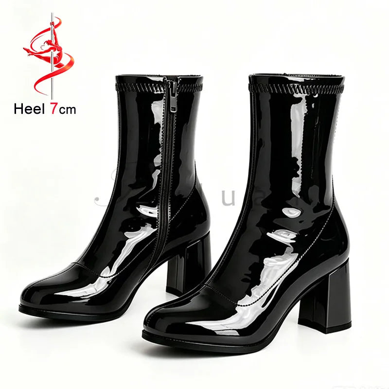 Classic Block Heel Ankle Boots