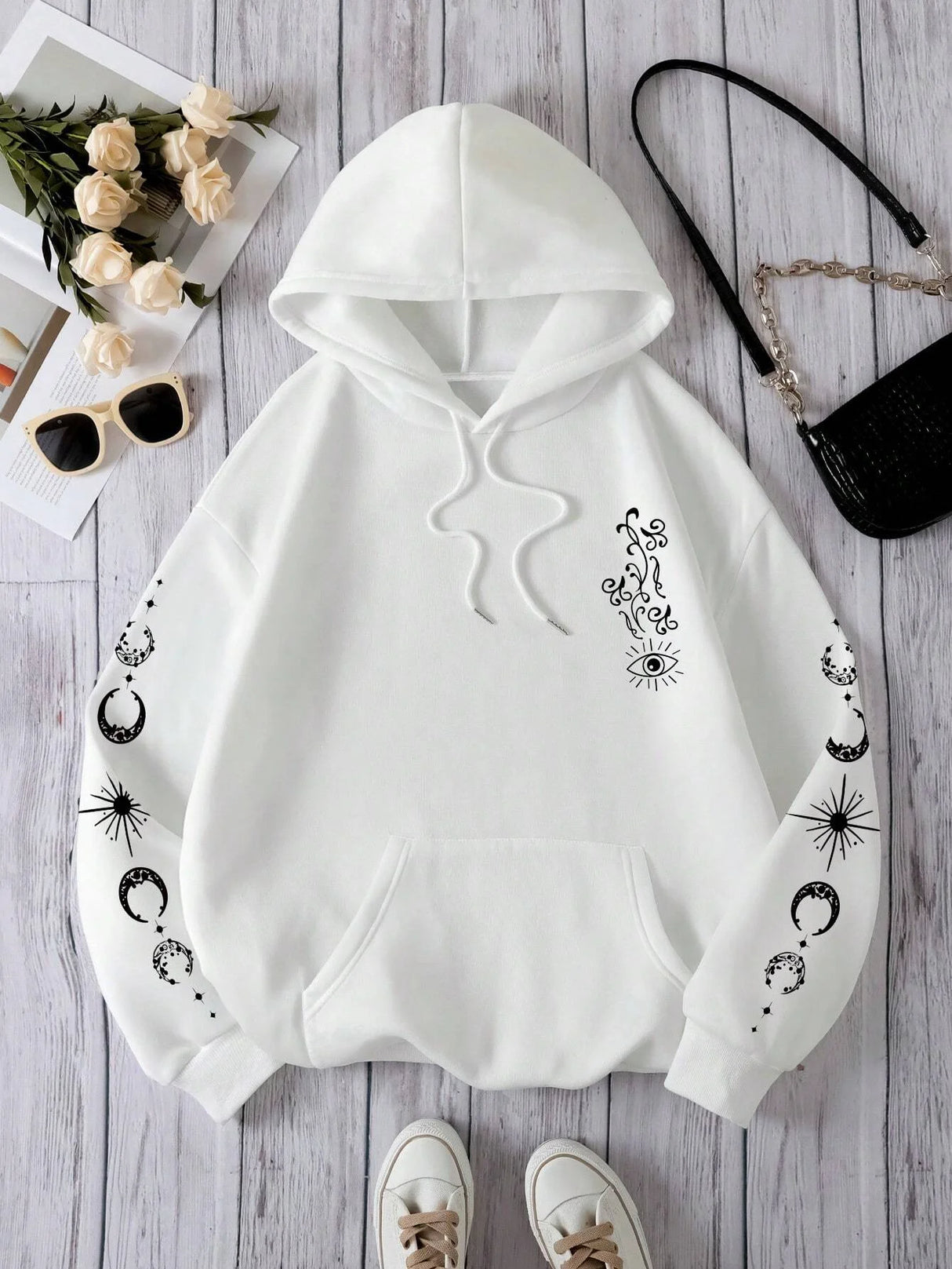 Sun Moon Oversized Hoodie
