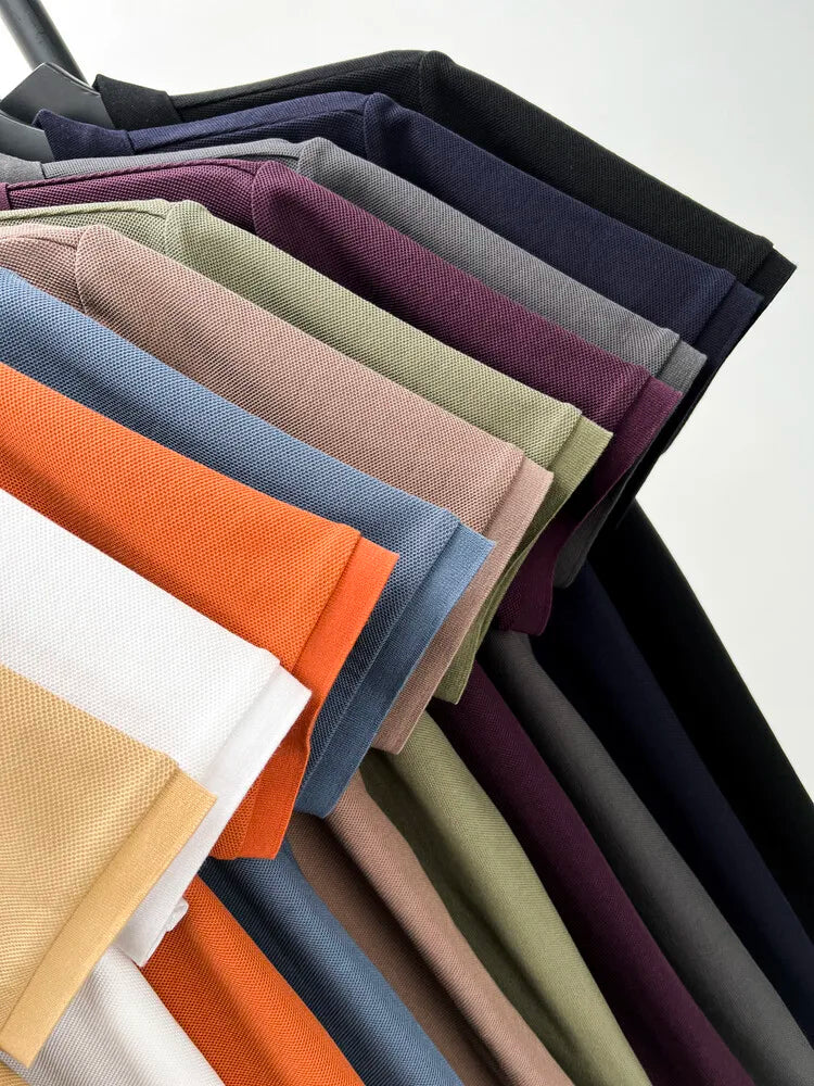 Men Cotton Breathable Polo Shirt