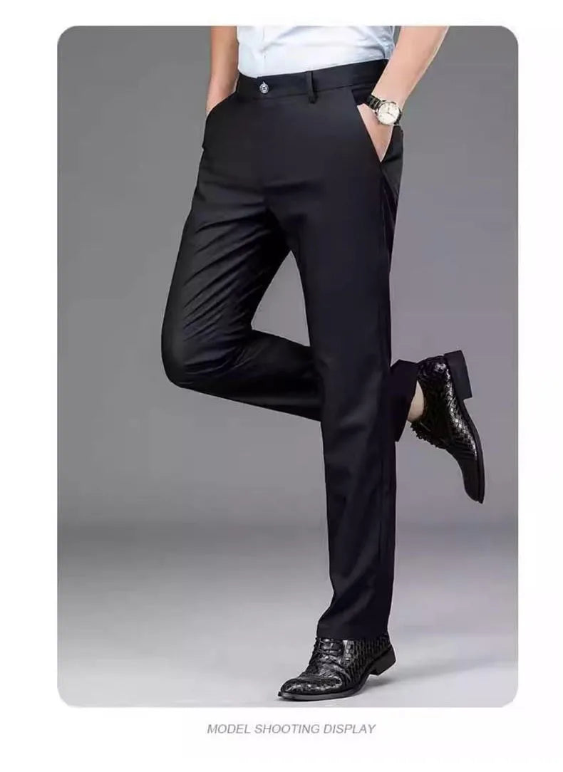 Men Black Smart Trousers