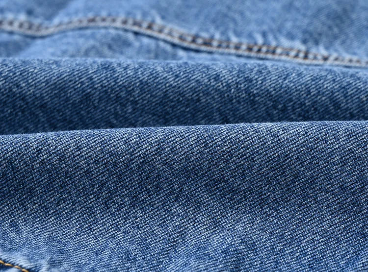 Women's Black Lapel Denim Coat