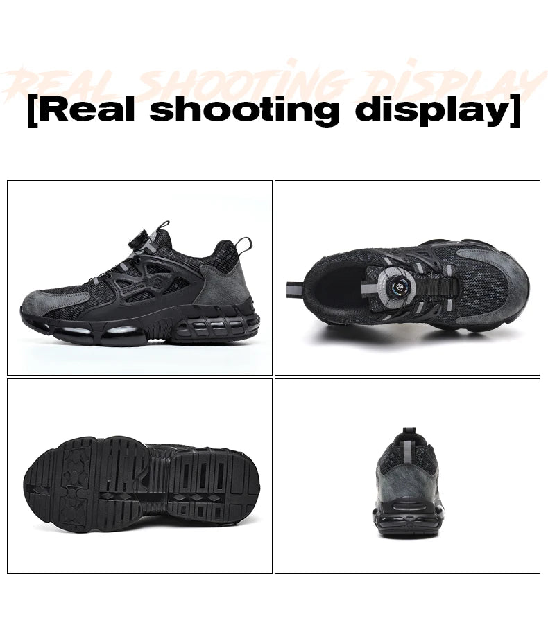 أحذية أمان نسائية برأس فولاذي عاكس