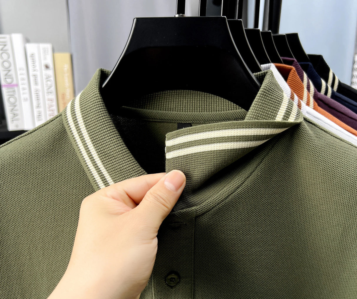 تي شيرت بولو رجالي فاخر مطرز