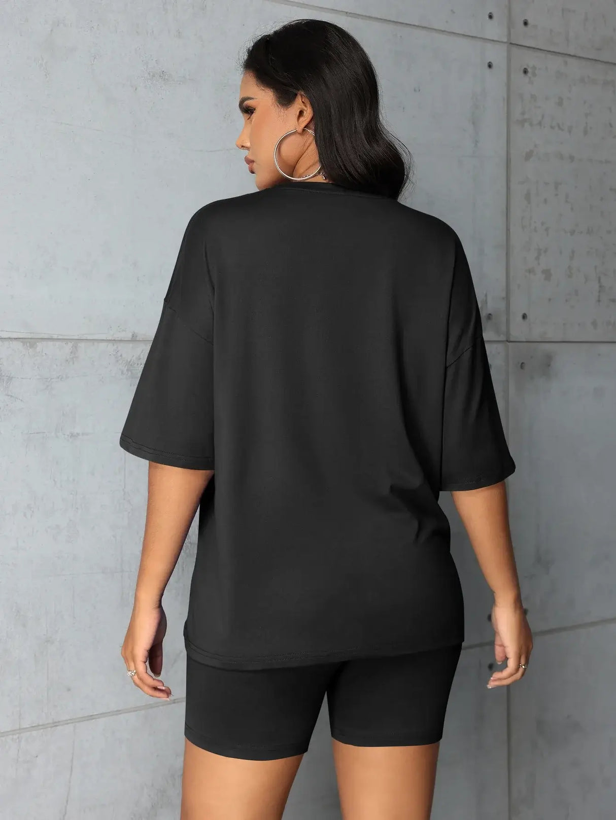 Women Plus Size Summer Casual Short Set