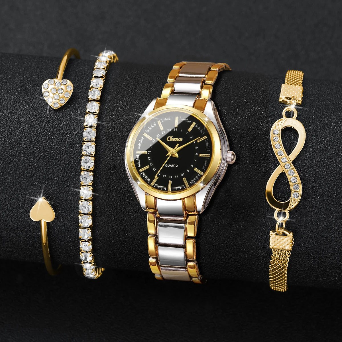 Victoria Crystal Watch Set