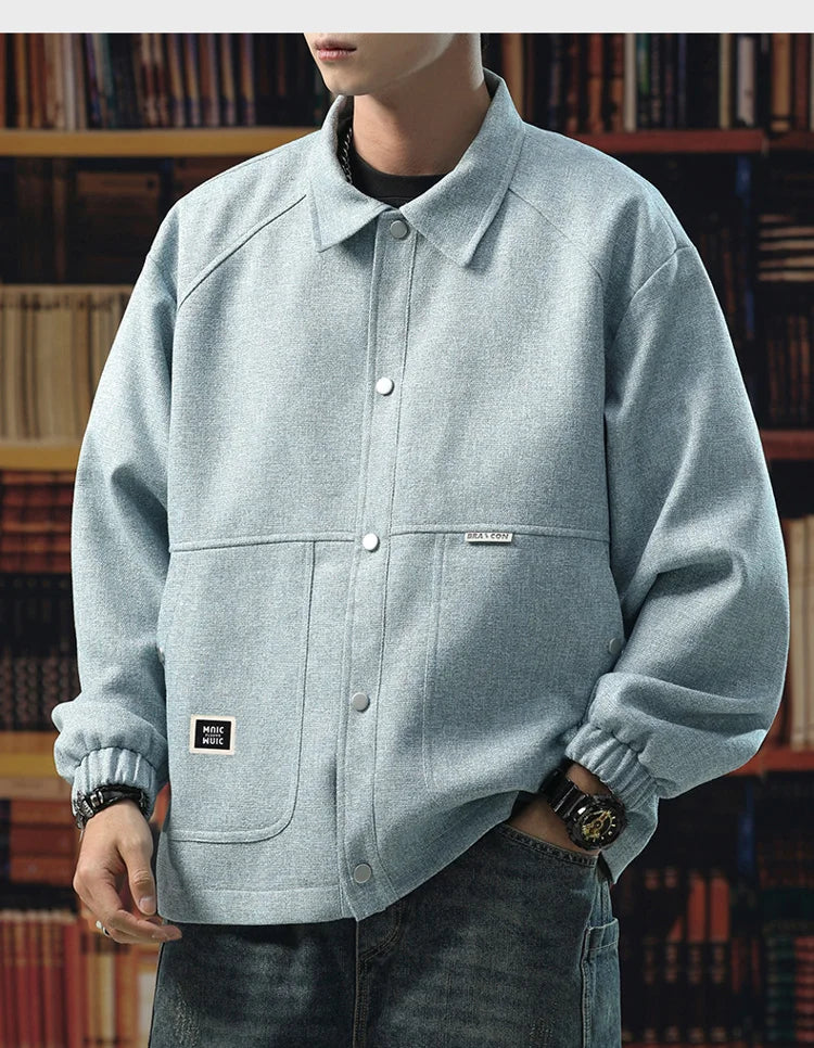 Men's Plus Size Vintage Casual Jacket