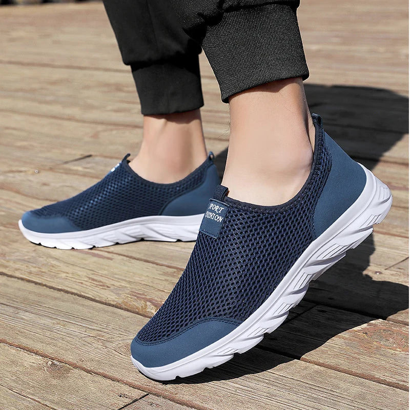 Men Breathable Mesh Walking Loafers