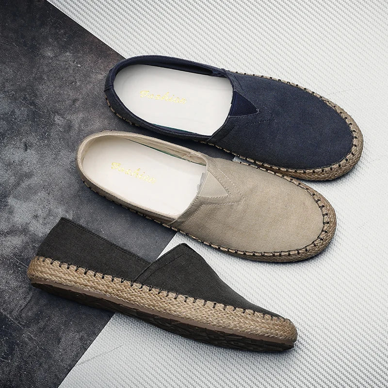 LinenStep™ Men’s Casual Linen Sneakers