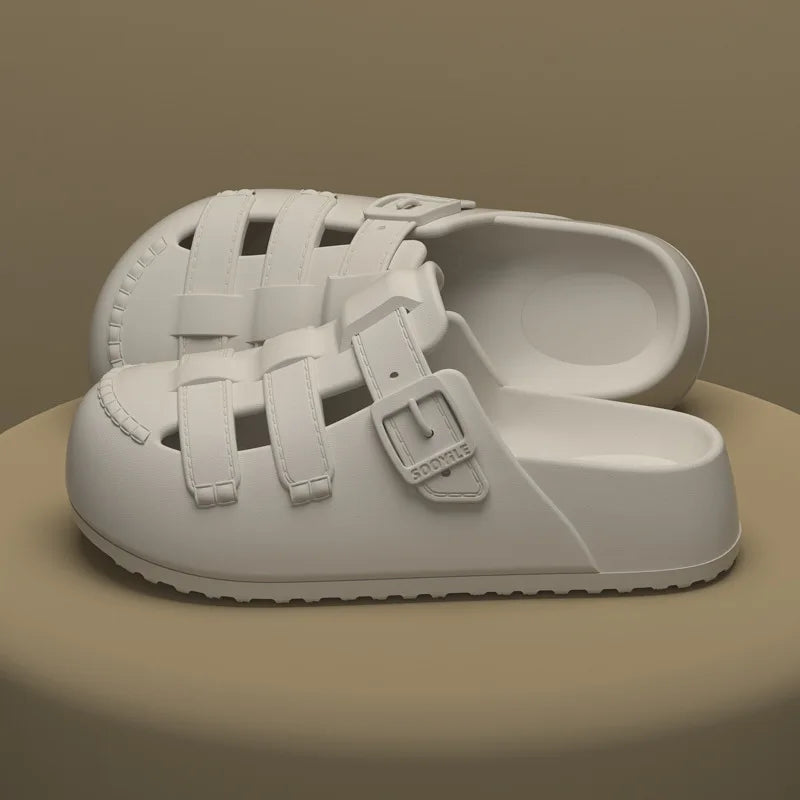 صنادل نسائية بكعب مسطح كاجوال