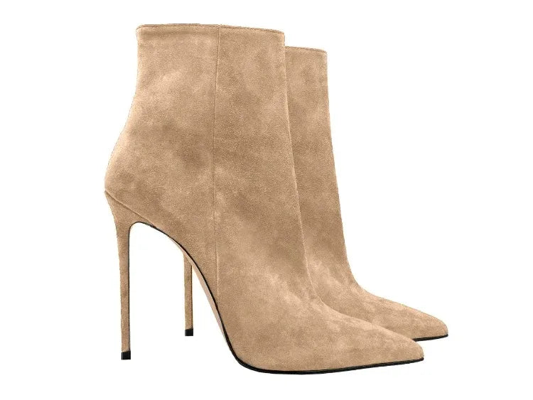 Suede Stiletto Boots