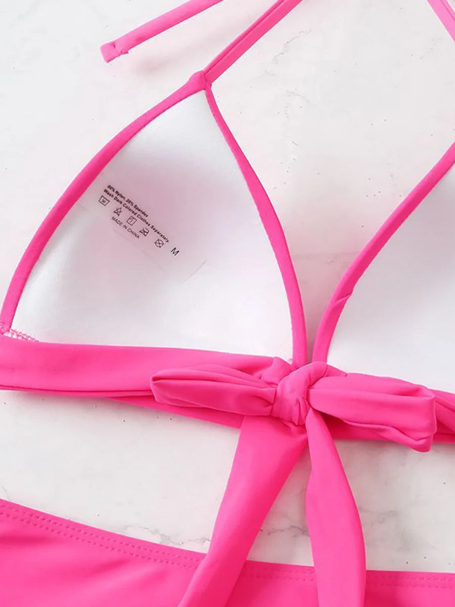 Solid Triangle Bikini