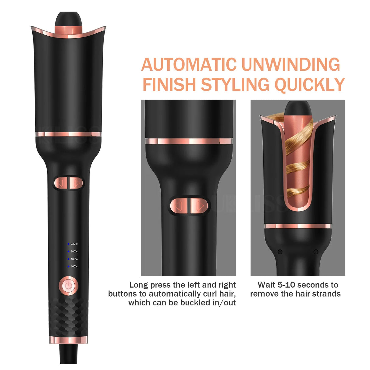 TINSOL Auto-Rotating Air Curling Iron