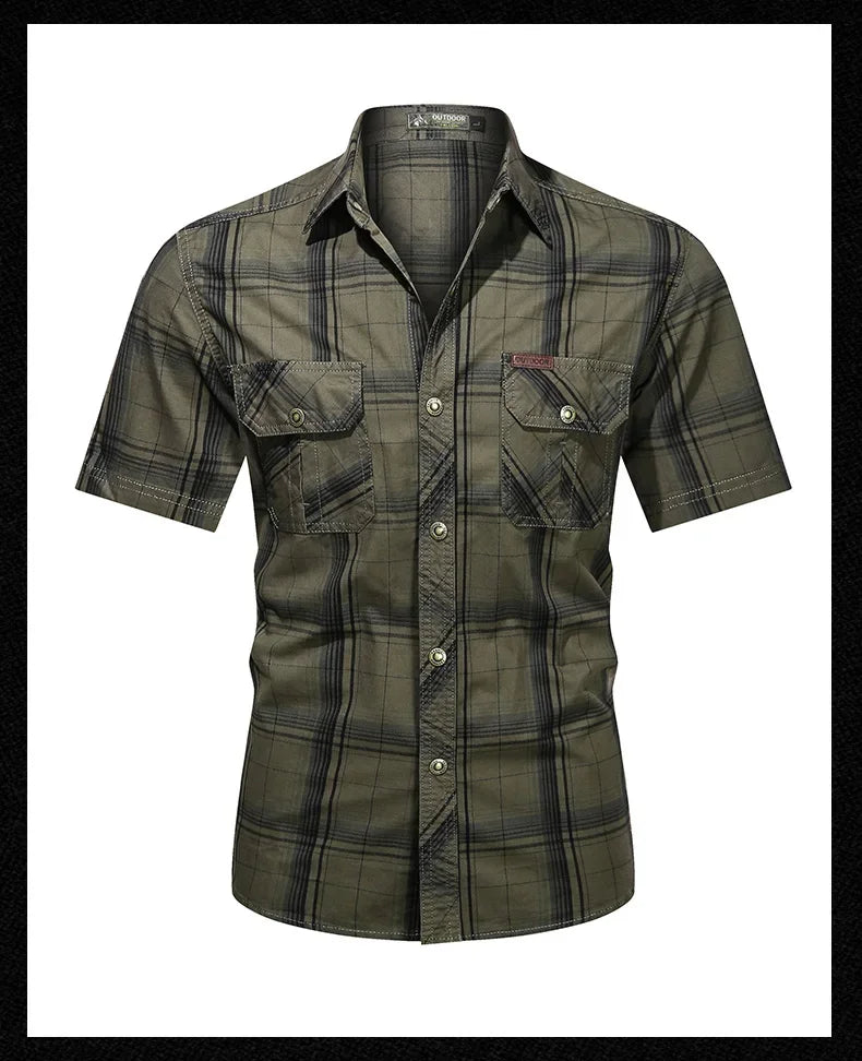 Men Plaid Casual Shirt
