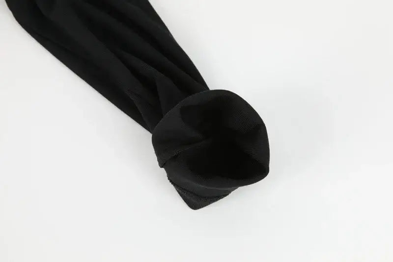 بدلة جسم نسائية برقبة عالية وأكمام طويلة