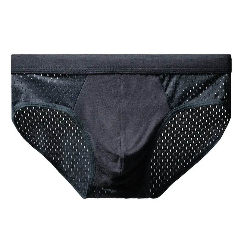 Men's Ice Silk Triangle Briefs – Mesh Square Shorts