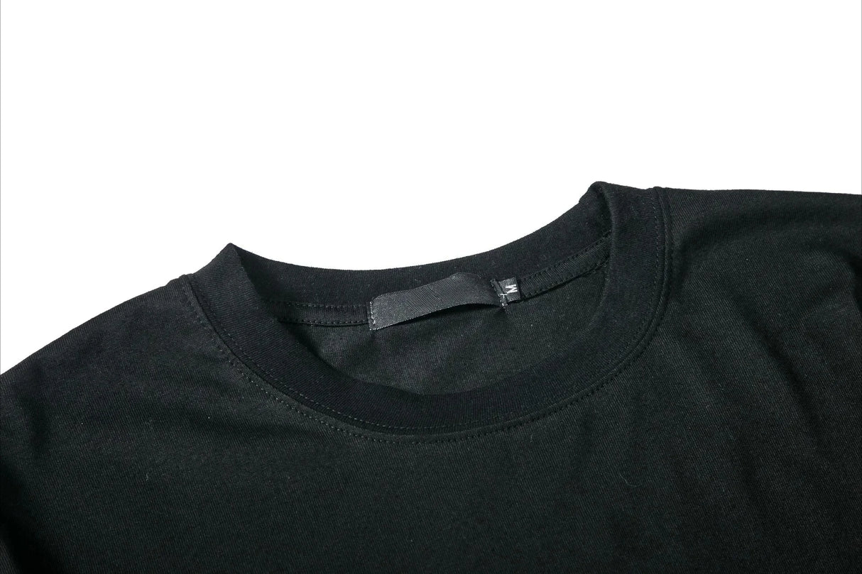 تي شيرت رجالي طويل الأكمام بتصميم الشارع