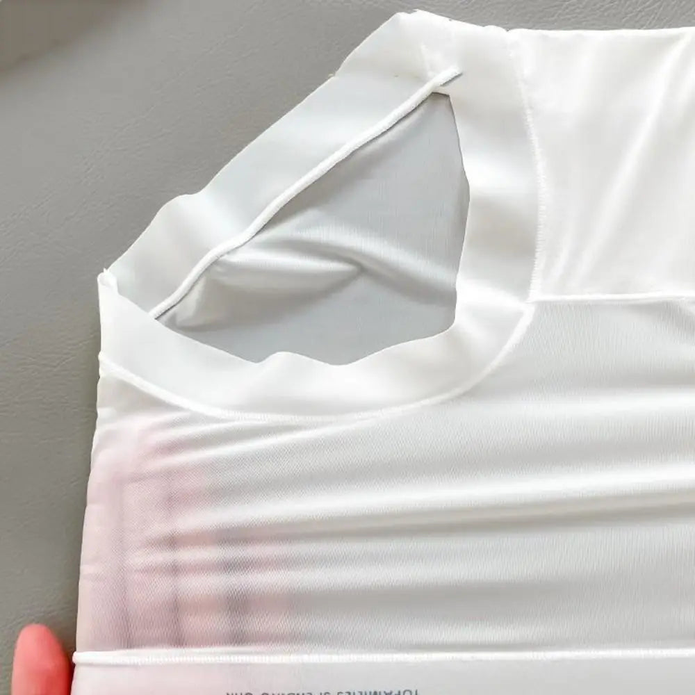 سراويل داخلية نسائية من الحرير الجليدي المكشكش