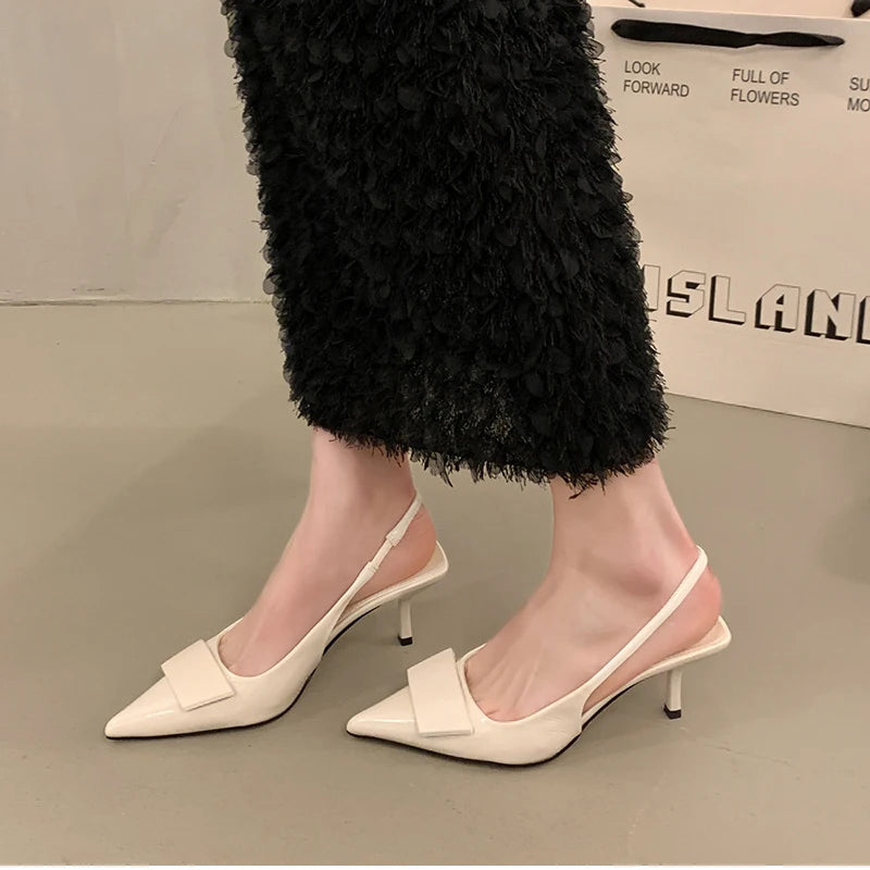 Pointed Toe Slingback Heels – Summer 2025