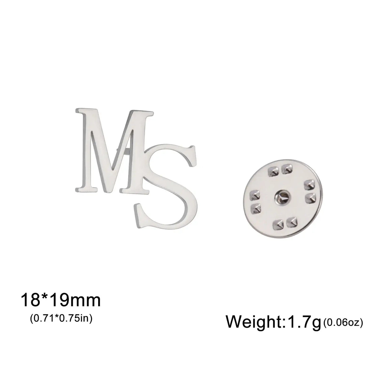 Skyrim Custom Initials Brooch Stainless