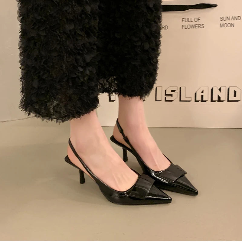 Pointed Toe Slingback Heels – Summer 2025