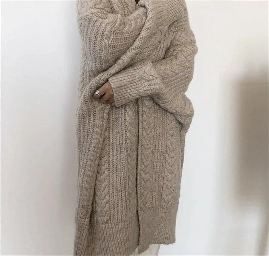 Women Hollow V-Neck Knit Cardigan