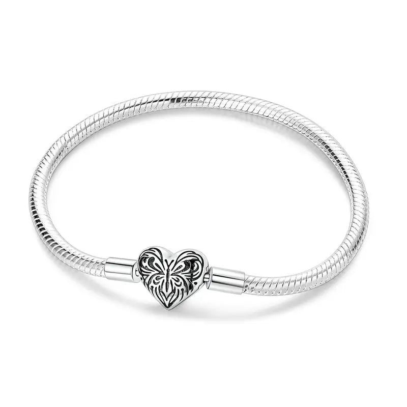 Sterling Silver Heart Bracelet