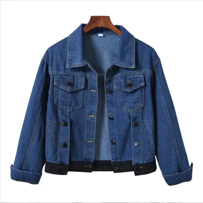 Pure Color Women's Denim Jacket