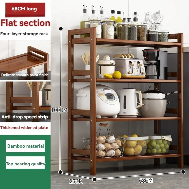 Multi-Layer Floor Standing Kitchen Shelf