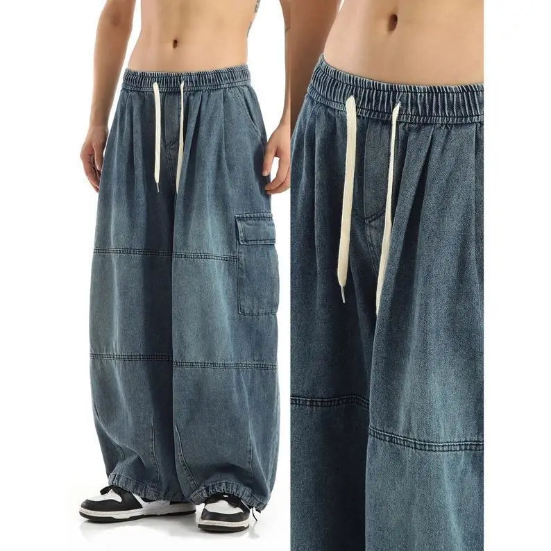 Men Y2K Baggy Cargo Jeans