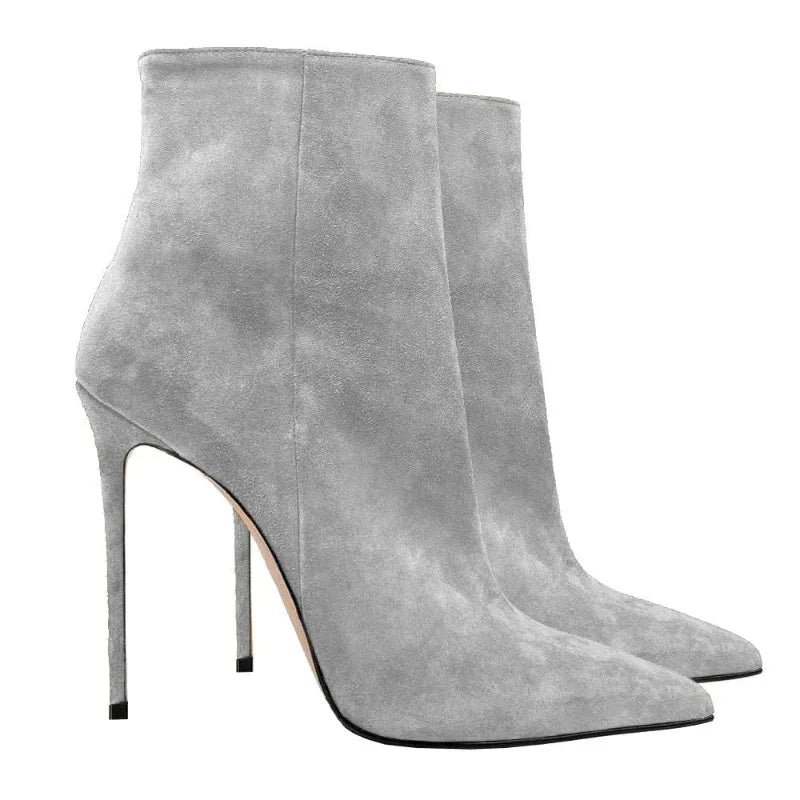 Suede Stiletto Boots