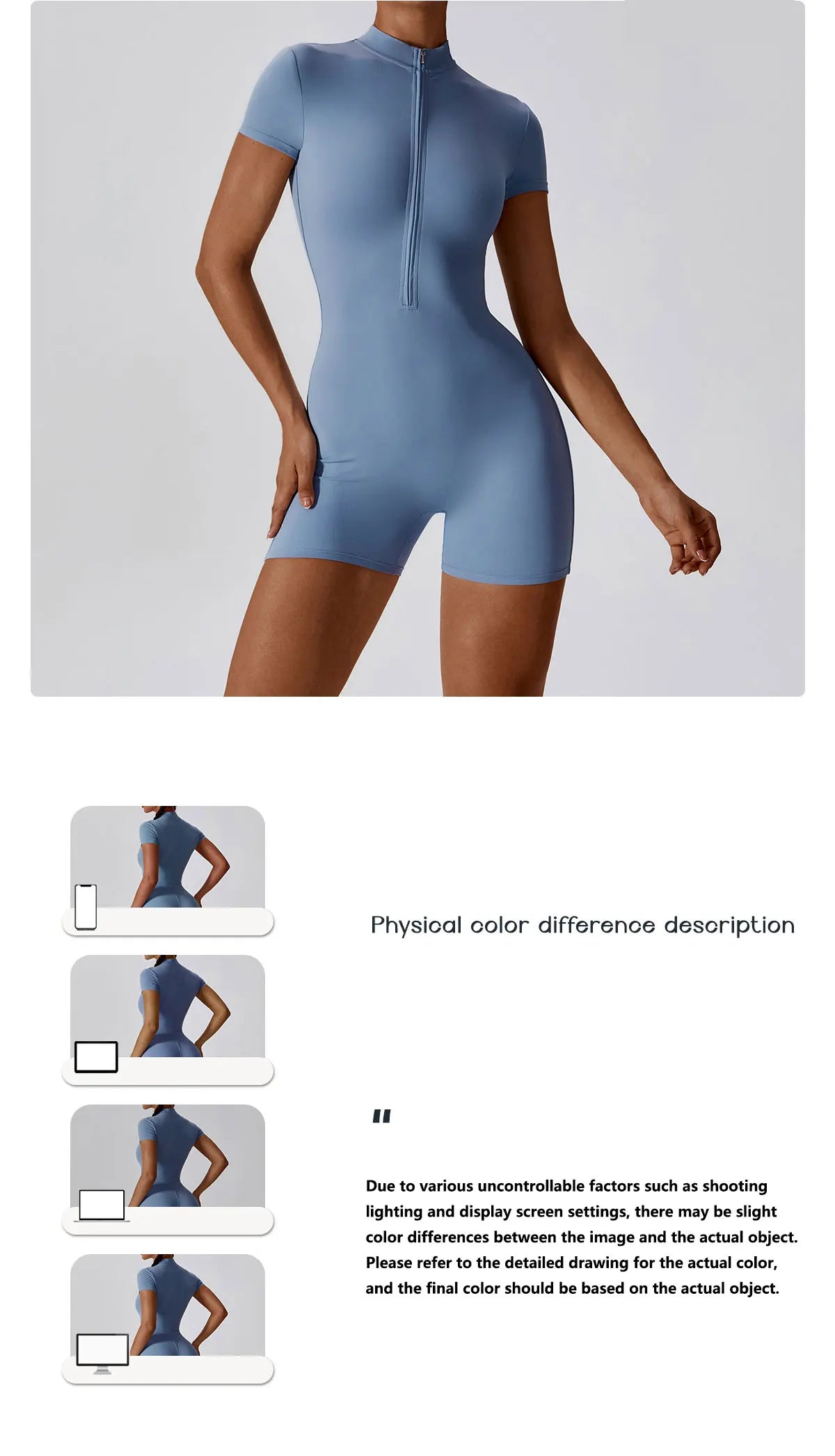 جمبسوت يوغا صيفي بسحاب للنساء