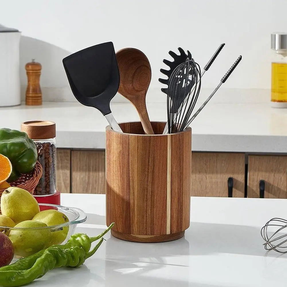 Wooden Kitchen Cutlery Storage Box