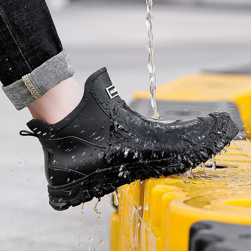Men Waterproof Rain Boots
