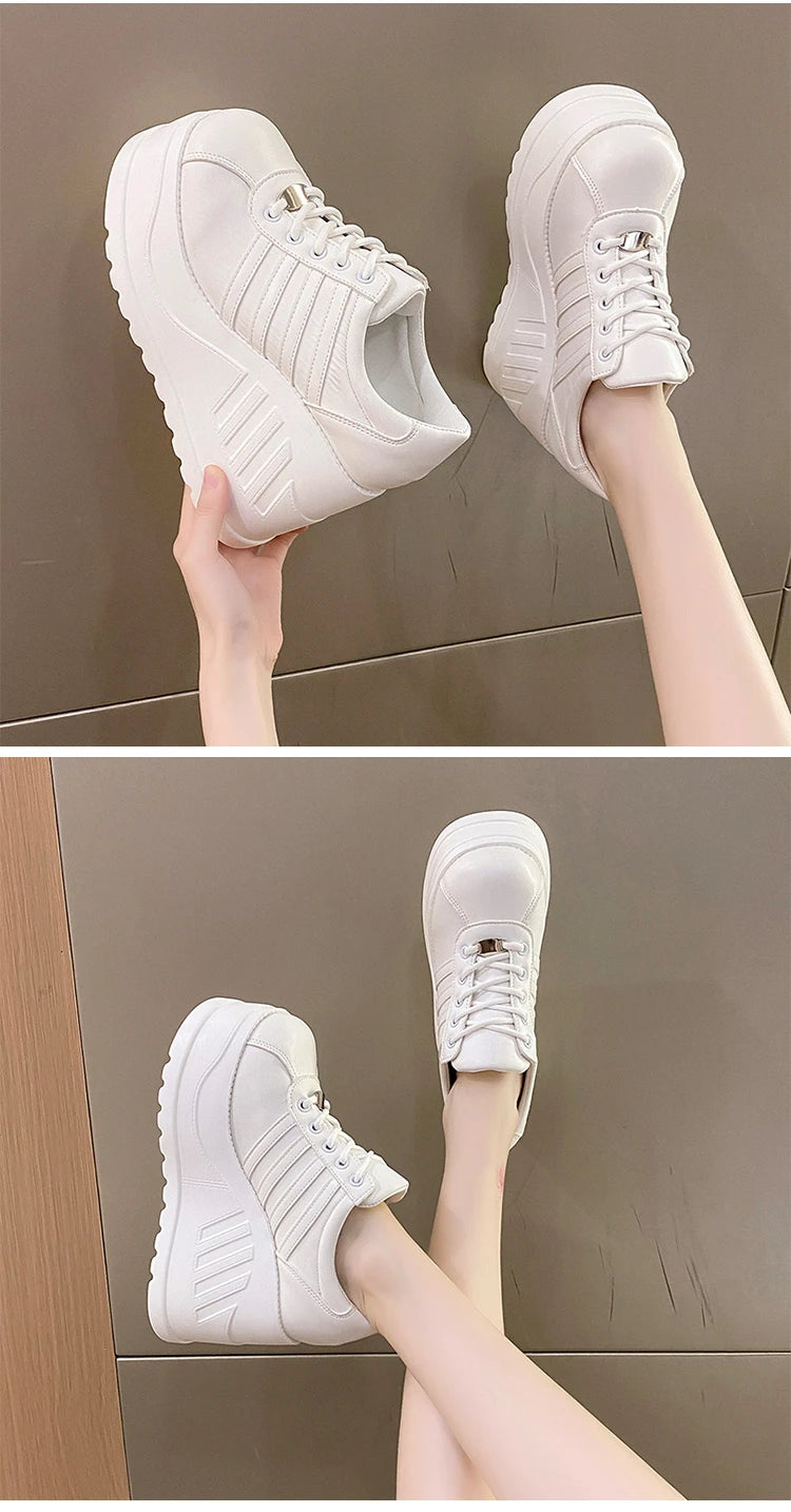 أحذية نسائية بكعب عالٍ وأربطة ورأس دائري