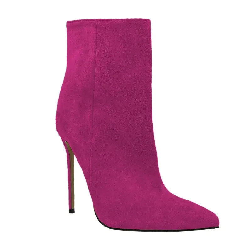 Suede Stiletto Boots