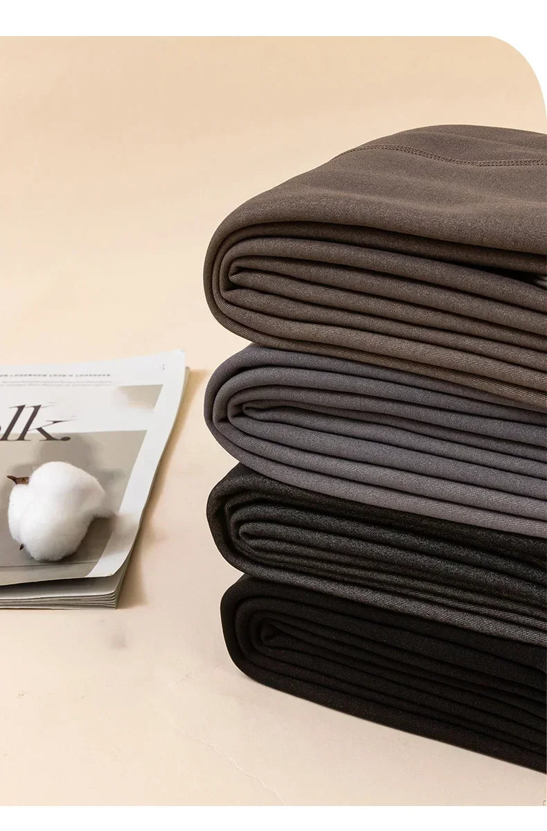 جوارب نسائية حرارية من الصوف المخملي