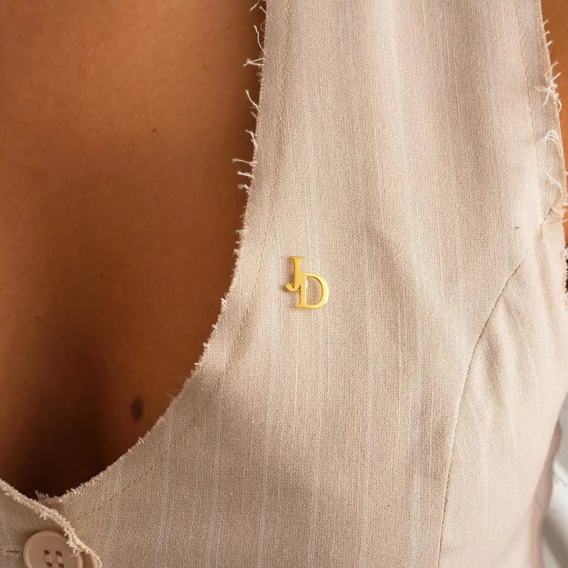 Skyrim Custom Initials Brooch Stainless