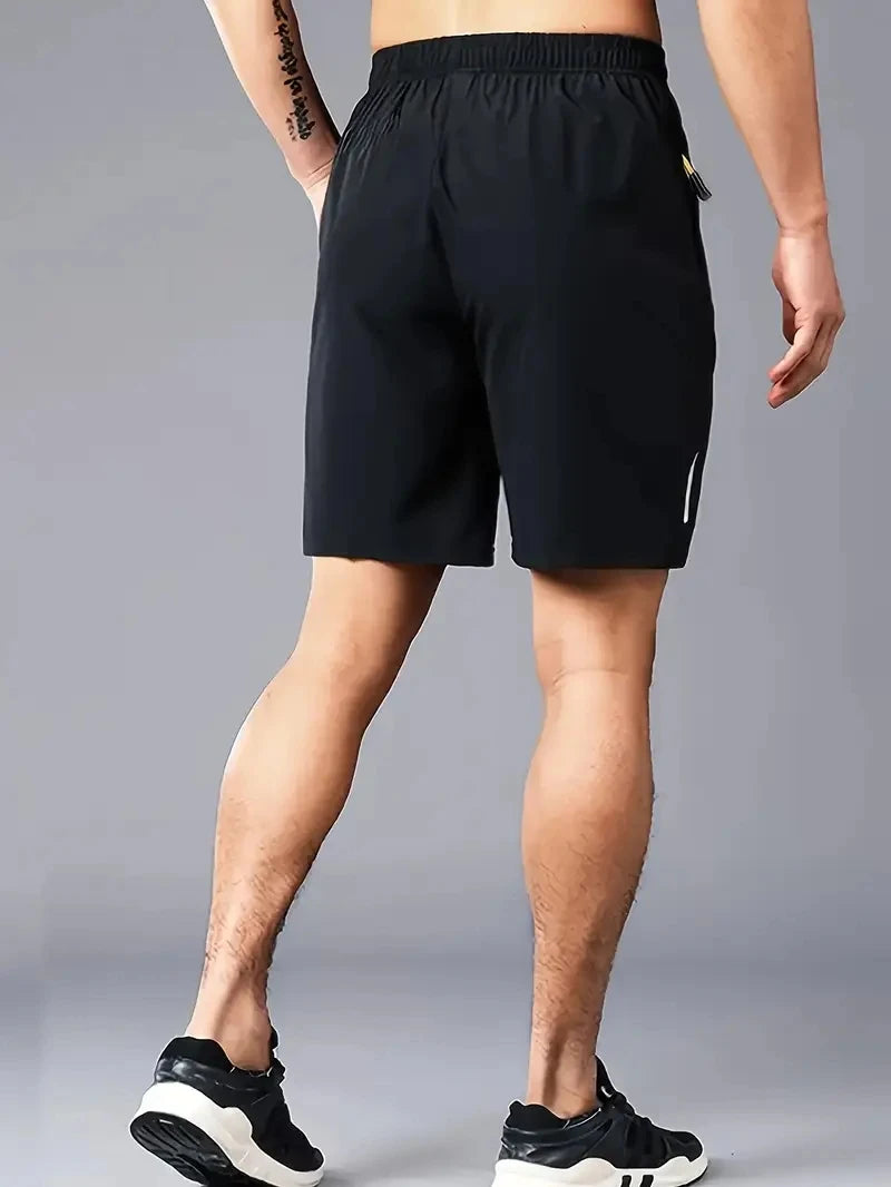 Summer Sports Shorts Men Plus Size Elastic Waist Breathable