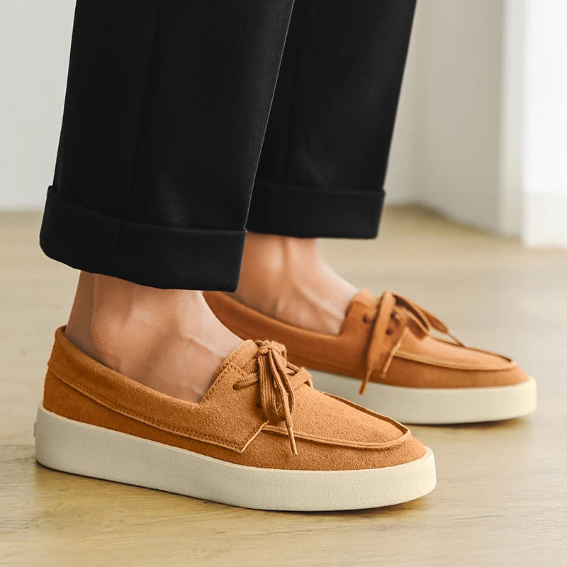 Men Suede Lightweight Driving Loafers