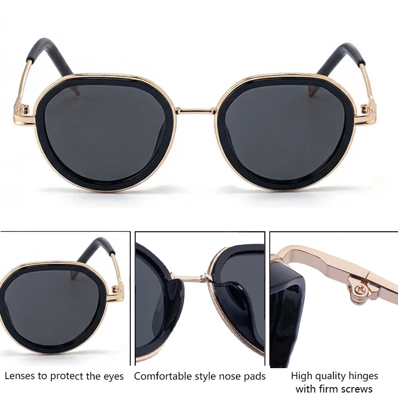 Vintage Round Metal Sunglasses