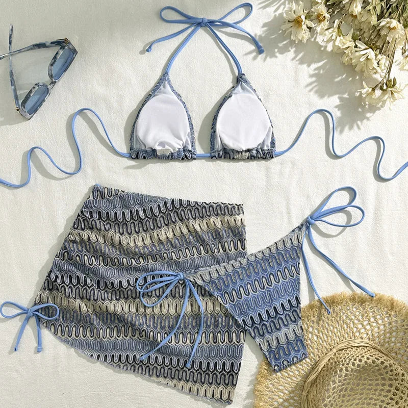 3PCS Brazilian Bikini Set