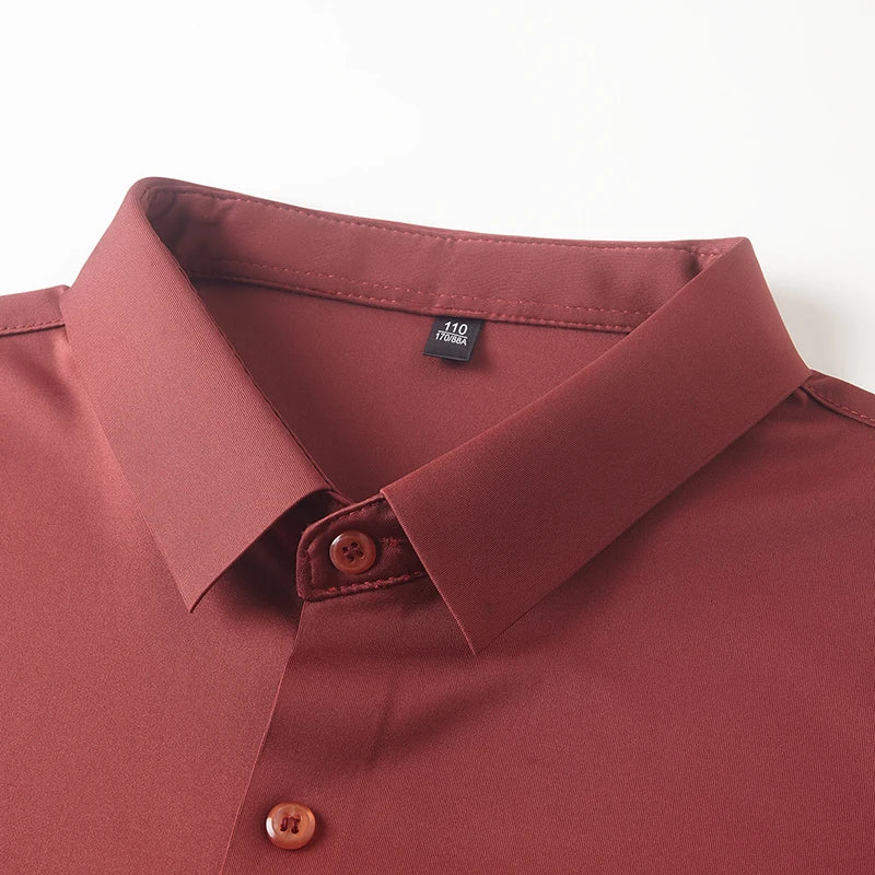 قميص رجالي مطاطي بأكمام قصيرة