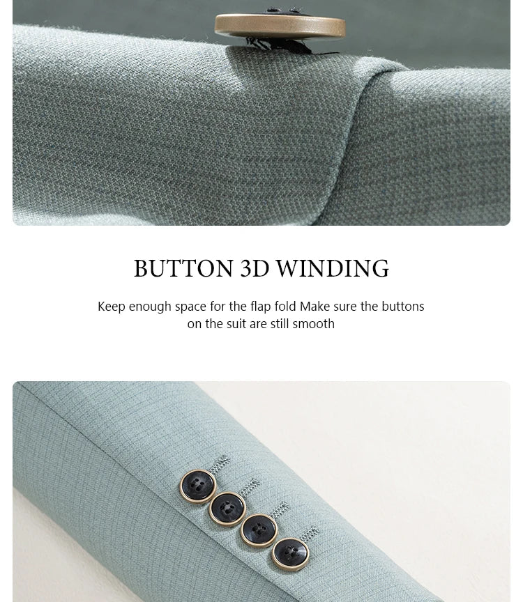 بدلة صيفية خضراء ضيقة للرجال