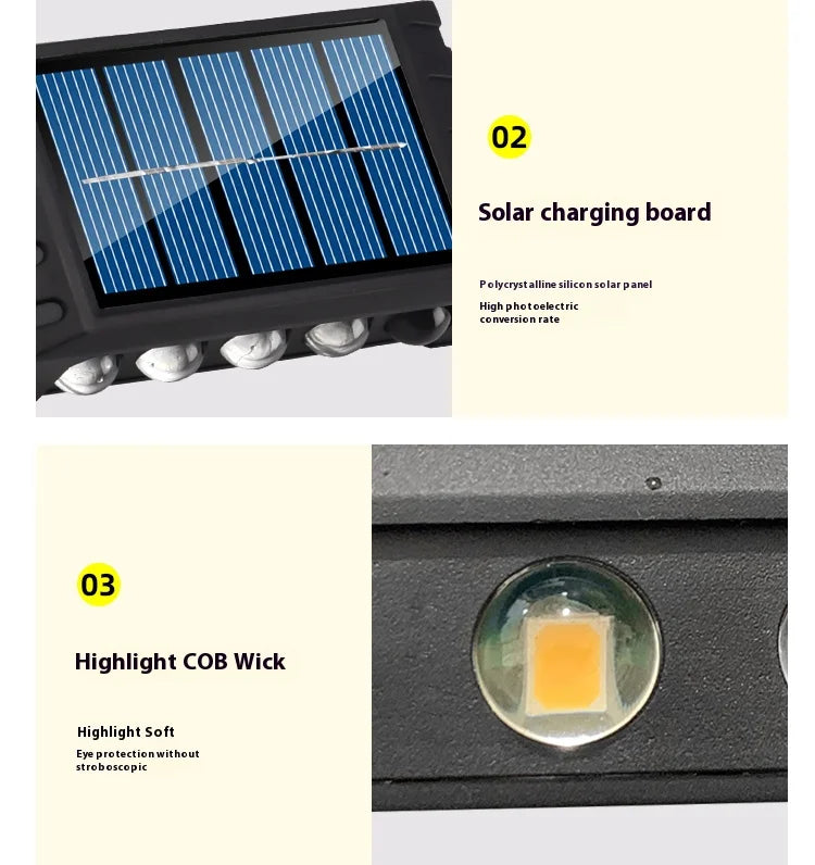 Solar LED Wall Lamp Up & Down Light
