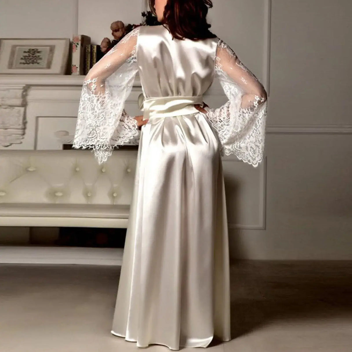 بيجامة نسائية من الحرير الجليدي، ملابس نوم مثيرة 2025