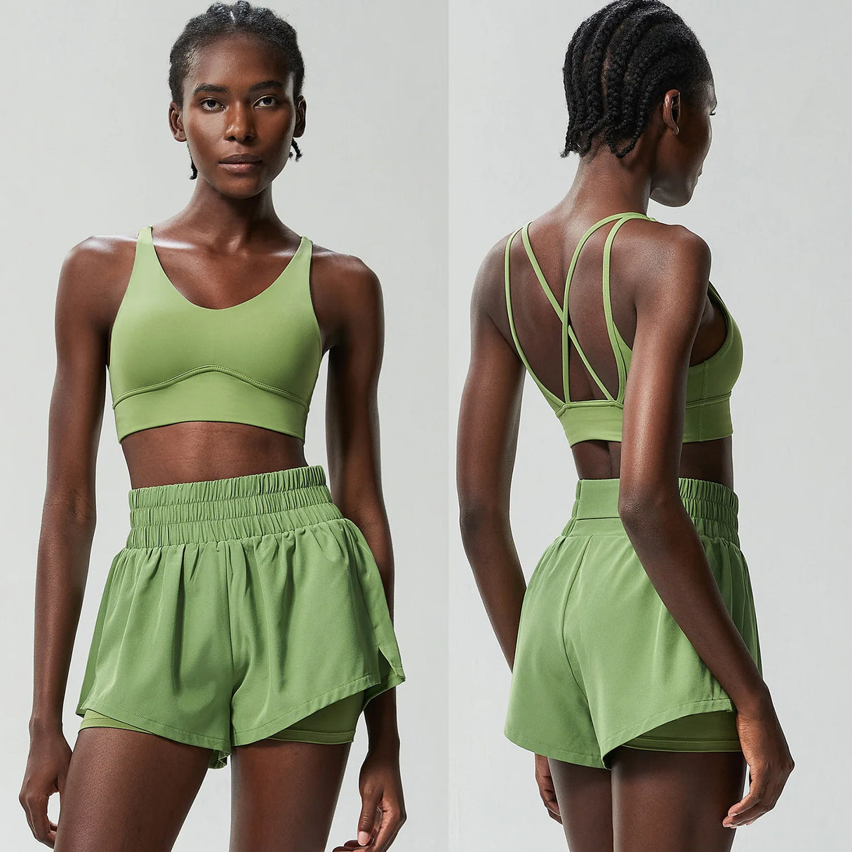 مجموعة رياضية سريعة الجفاف للنساء في الهواء الطلق