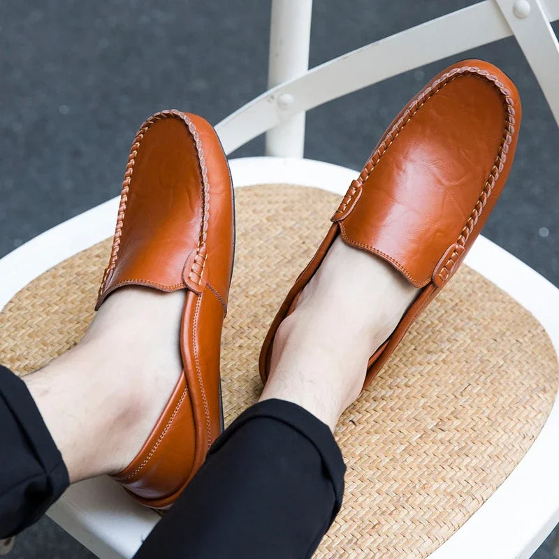 Men Genuine Leather Casual Loafers