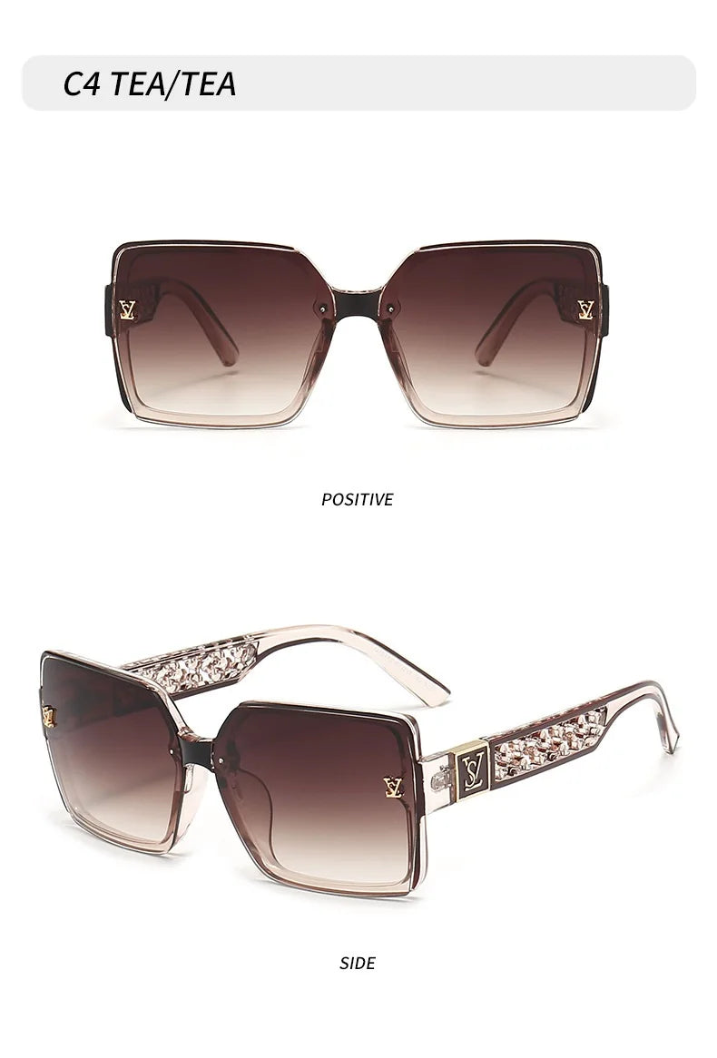 Luxury Oversized Square Sunglasses