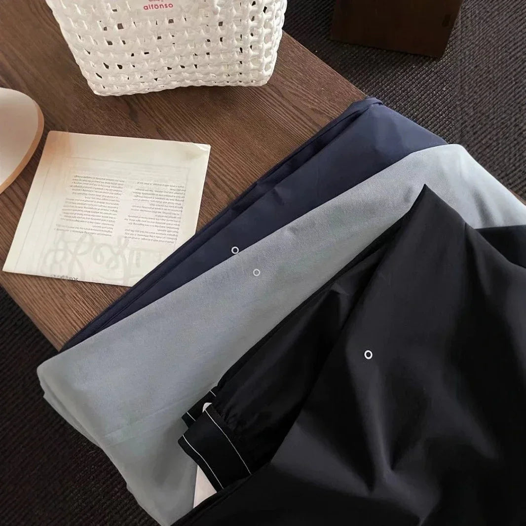 Women High-Waist Casual Street Trousers