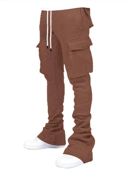 Men's Plus Size Stacked Cargo Pants – Fleece Streetwear